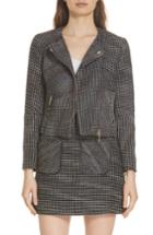 Women's Ted Baker London Colour By Numbers Julio Boucle Moto Jacket - Blue