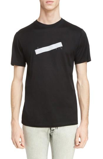 Men's Lanvin Reflective Tape Logo T-shirt