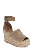 Women's Marc Fisher Ltd 'adalyn' Espadrille Wedge Sandal .5 M - Brown