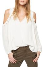 Women's Sanctuary Blaire Cold Shoulder Top - Ivory