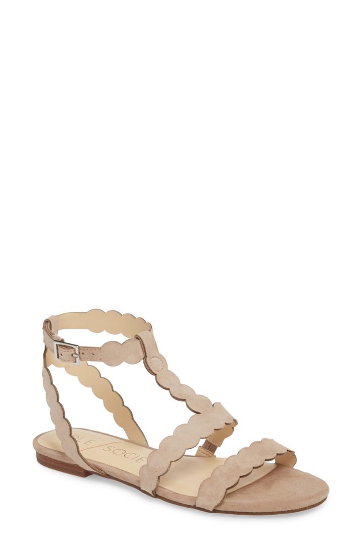 Women's Sole Society So-maladee Flat Sandal .5 M - Brown