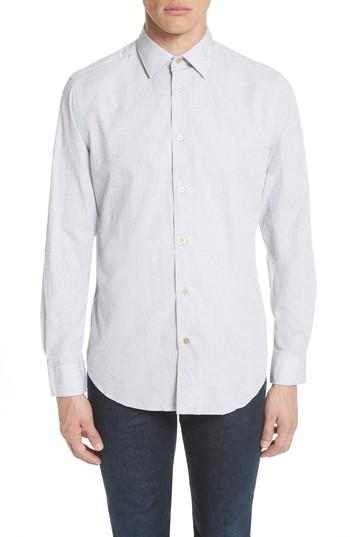 Men's Paul Smith Nep Dot Woven Shirt .5 - Blue