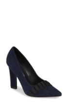 Women's Donald Pliner Grace Ruffle Pump .5 M - Blue