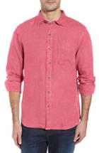 Men's Tommy Bahama Seaspray Breezer Standard Fit Linen Sport Shirt - Pink
