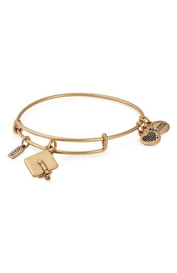 Women's Alex And Ani Graduation Cap 2018 Adjustable Wire Bangle