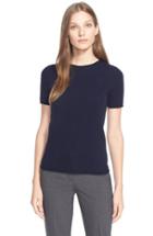 Women's Theory 'tolleree' Short Sleeve Cashmere Pullover - Blue