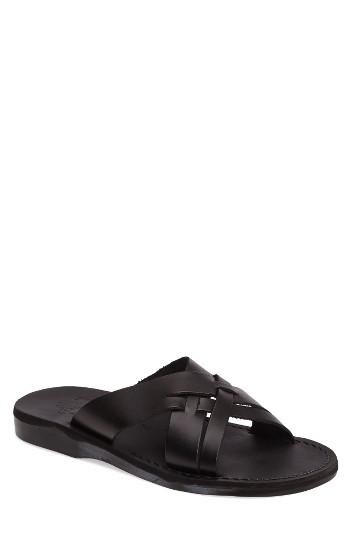 Men's Jerusalem Sandals Jesse Slide Sandal -9.5us / 42eu - Black