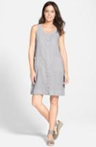 Women's Eileen Fisher Organic Linen Scoop Neck Knee Length Dress, Size - (regular & ) (online Only)