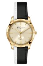 Women's Salvatore Ferragamo Slim Formal Leather Strap Watch, 35mm