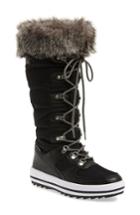 Women's Cougar Vesta Faux Fur Collar Knee High Snow Boot M - Black