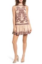 Women's Kas New York Lauren Drop Waist Minidress - Beige