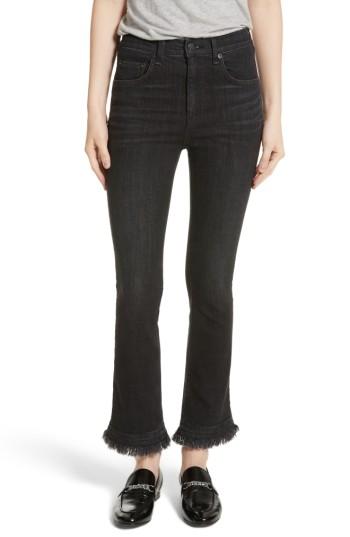 Women's Rag & Bone/jean Hana High Waist Crop Flare Jeans
