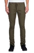 Men's Volcom 'vsm Gritter' Tapered Chinos - Green