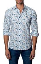 Men's Jared Lang Slim Fit Bird Print Sport Shirt - None