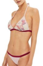 Women's Topshop Contrast Bikini Bottoms Us (fits Like 0) - Pink