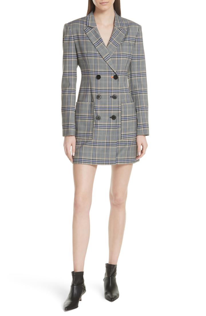 Women's Tibi Lucas Suiting Double Breasted Wool Blend Dress