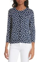 Women's Kate Spade New York Cloud Dot Scallop Cotton Cardigan - Blue