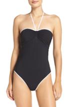 Women's Diane Von Furstenberg One-piece Swimsuit, Size - Black