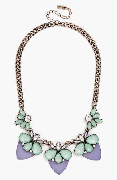 Baublebar 'lucite Persimmon' Bib Necklace Purple/gold