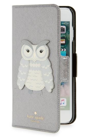 Kate Spade New York Owl Applique Iphone 7/8 & 7/8 Folio Case - Metallic