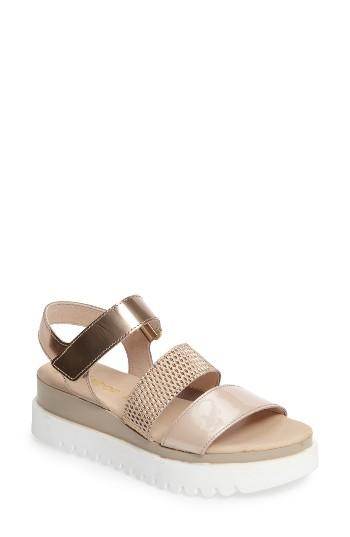 Women's Gabor Layered Platform Sandal M - Beige