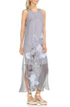 Women's Vince Camuto Island Floral Chiffon Maxi Dress, Size - Black