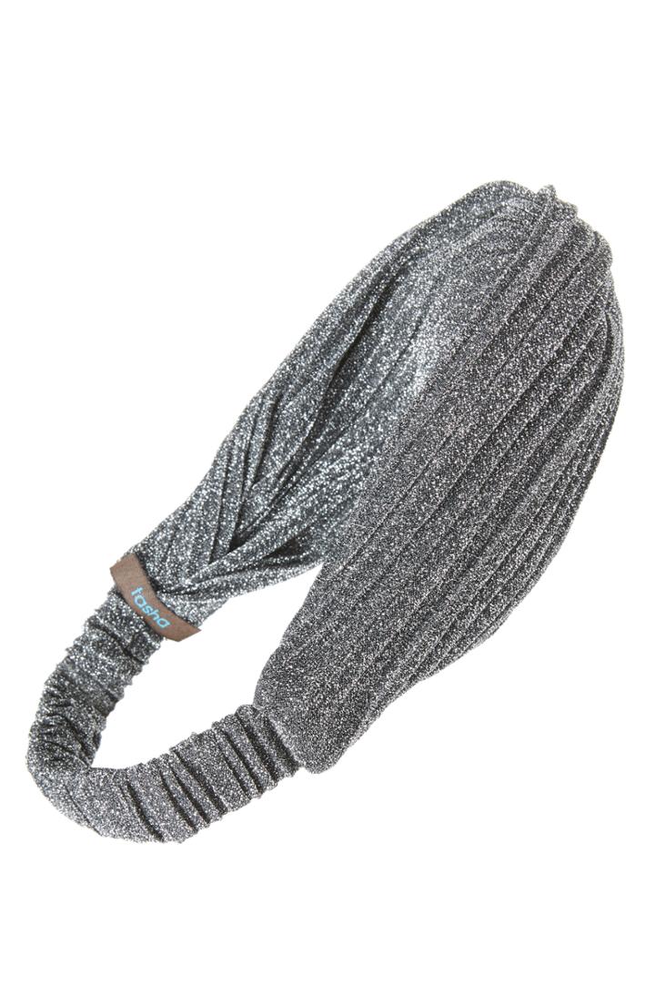 Tasha Sparkly Knot Head Wrap, Size - Metallic