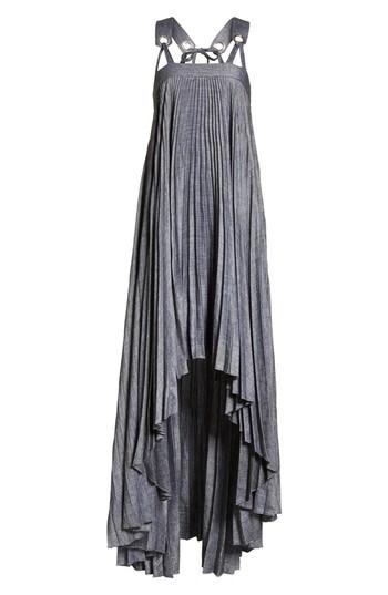 Women's Milly Sawyer High/low Linen Blend Dress