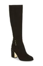 Women's Calvin Klein Camie Water Resistant Knee High Boot .5 M - Black