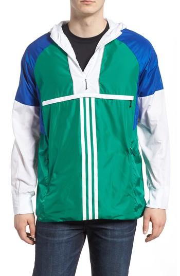 Men's Adidas Id Wovenshell Anorak - Green