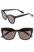 Women's Blanc & Eclare Monaco 54mm Cat Eye Sunglasses - Black/ Smog Grey