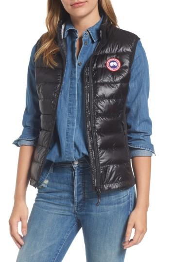 Women's Canada Goose 'hybridge Lite' Slim Fit Packable Down Vest - Black