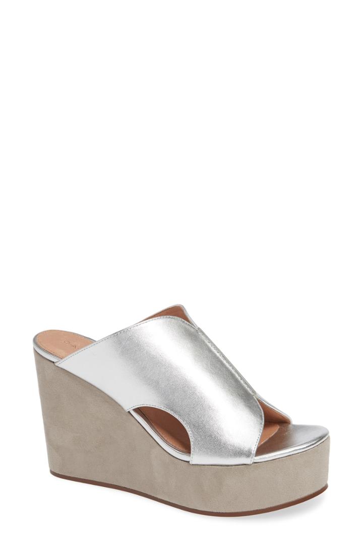 Women's Caslon Kayden Platform Wedge Mule M - Metallic