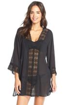 Women's La Blanca 'island Fare' V-neck Cover-up Tunic - Black