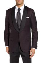 Men's Hickey Freeman Classic Fit Paisley Wool Dinner Jacket R - Purple