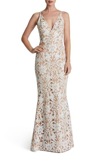 Women's Dress The Population Karen Mermaid Gown - White