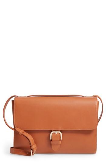 A.p.c. Katy Calfskin Leather Messenger Bag -