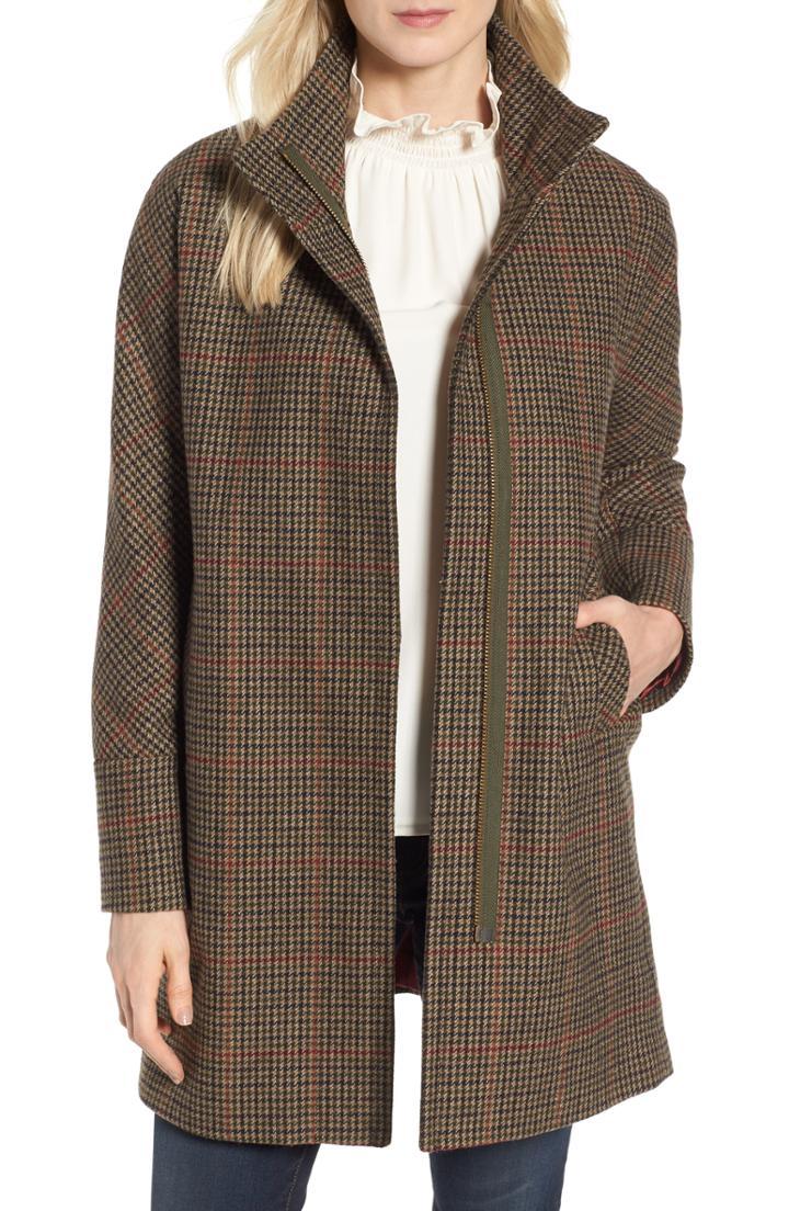 Women's Kristen Blake Plaid Topper Coat