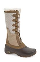 Women's The North Face Shellista Iii Tall Waterproof Insulated Winter Boot .5 M - Beige