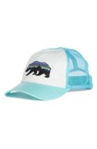 Women's Patagonia Fitz Roy Bear Trucker Hat - White