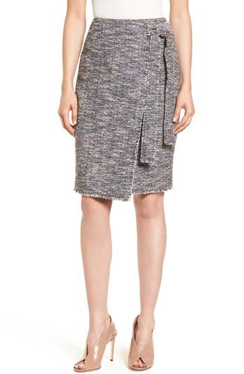 Women's Emerson Rose Tie Detail Pencil Skirt - Black