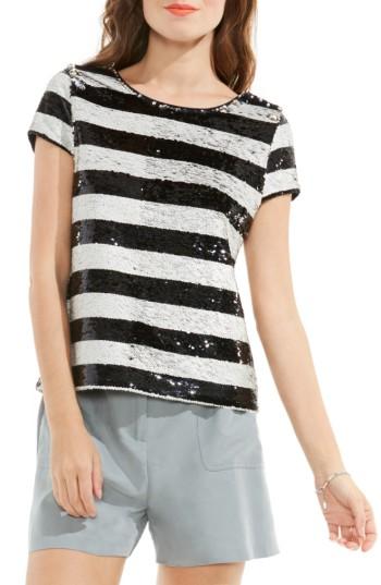 Women's Vince Camuto Sequin Stripe Top