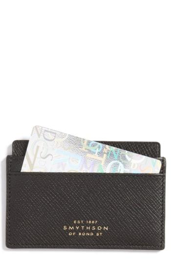 Smythson 'panama' Leather Card Case -