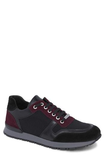 Men's Bugatchi Modena Sneaker M - Burgundy