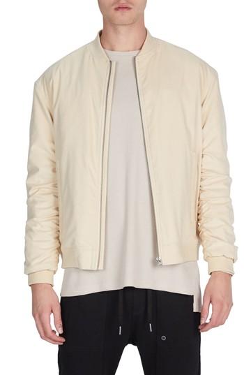 Men's Zanerobe Cush Trim Fit Bomber Jacket - Ivory