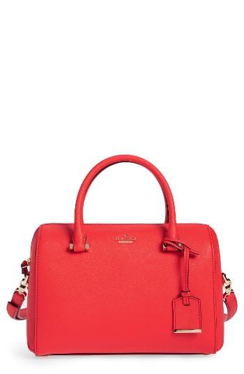 Kate Spade New York Cameron Street Large Lane Leather Satchel - Red