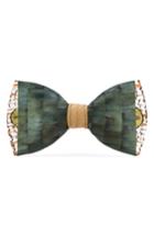 Men's Brackish & Bell Lowry Feather Bow Tie, Size - Green