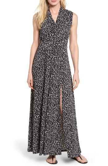 Women's Michael Michael Kors Mini Finy Faux Wrap Maxi Dress