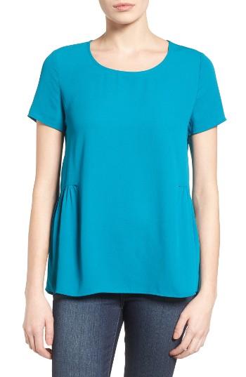Women's Pleione Ruffled Peplum Back Top - Blue