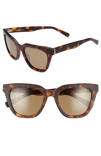 Women's Ed Ellen Degeneres 54mm Rectangular Cat Eye Sunglasses - Matte Tortoise